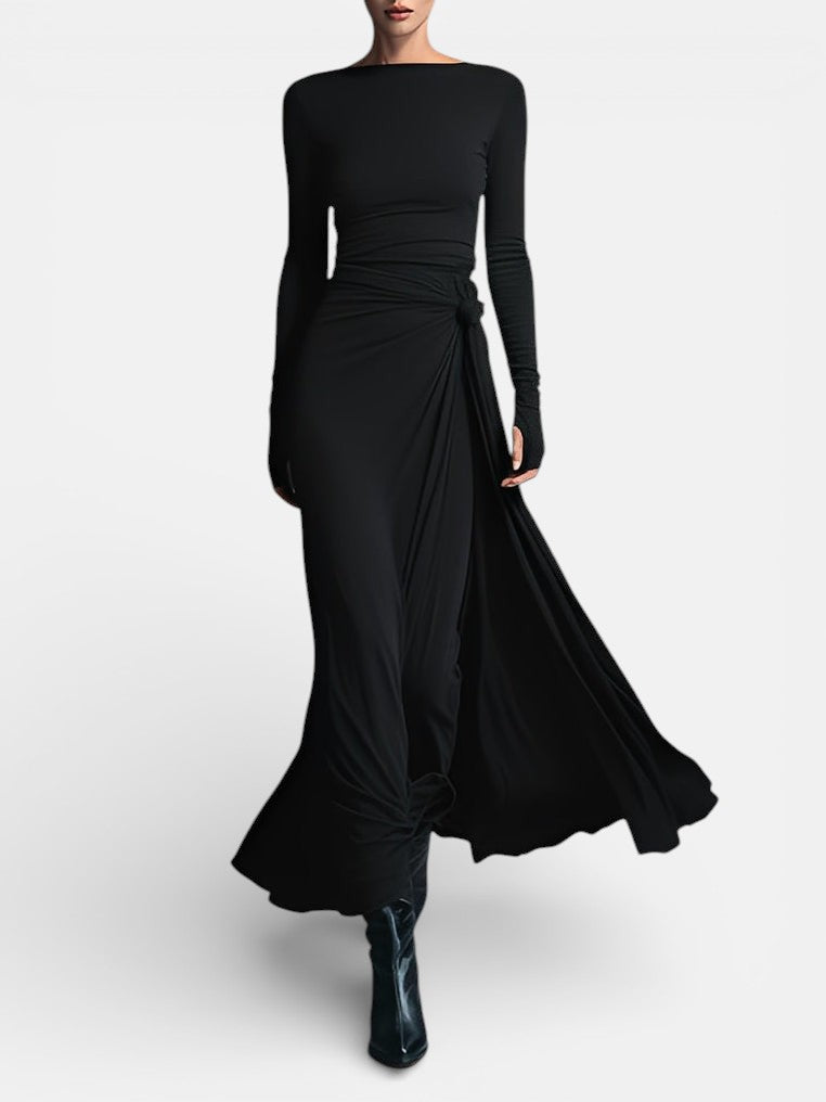 NAIARA ❘ MAXI DRESS WITH SIDE KNOT Sarah’s Austin Avenue