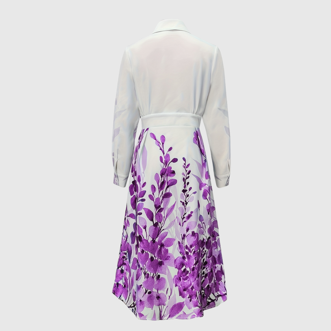 Maleanor | Garden-Print Long Sleeve Maxi Dress Sarah’s Austin Avenue
