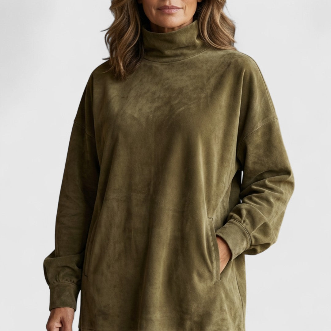 Sheri | Cozy Suede Fringe Dress Sarah’s Austin Avenue