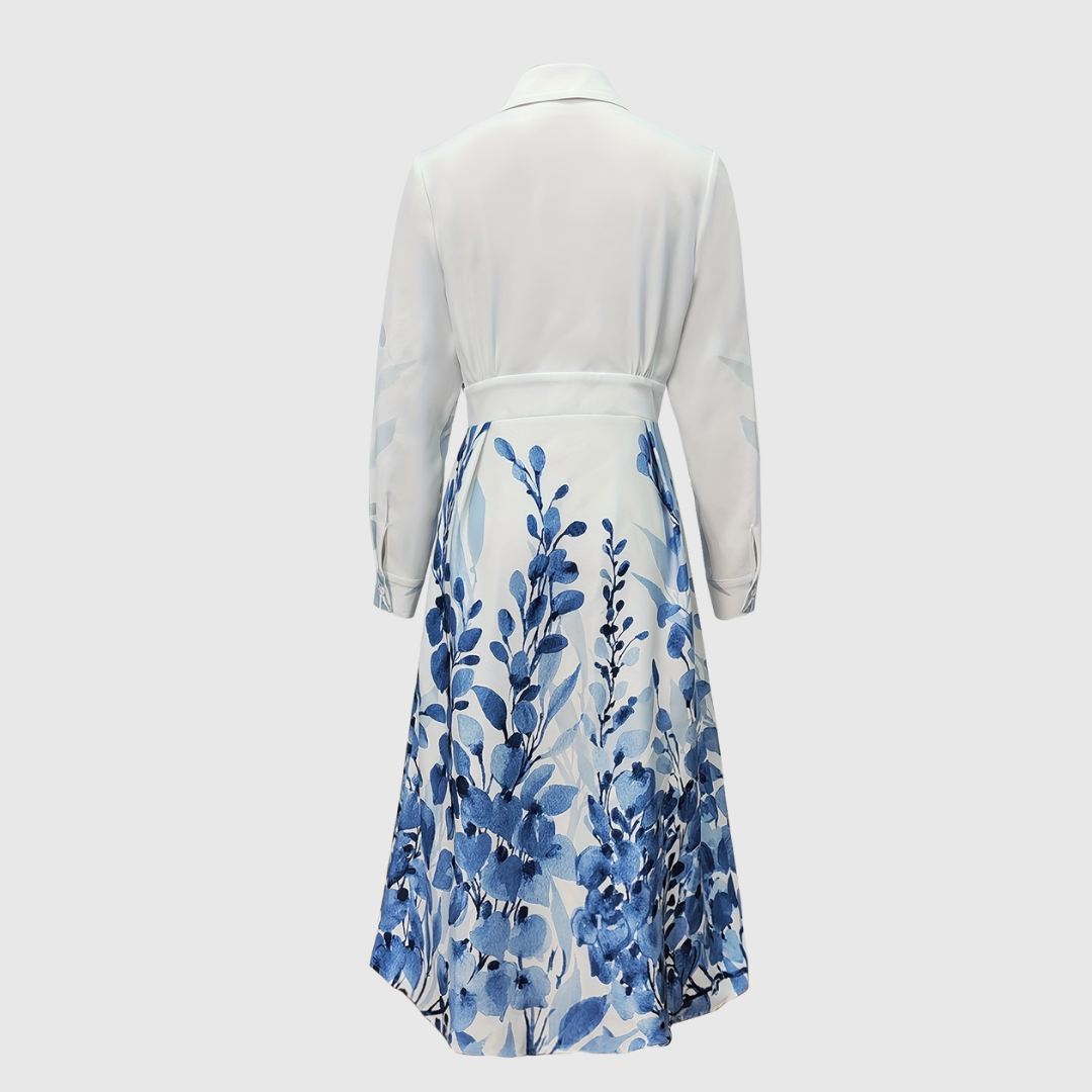 Maleanor | Garden-Print Long Sleeve Maxi Dress Sarah’s Austin Avenue
