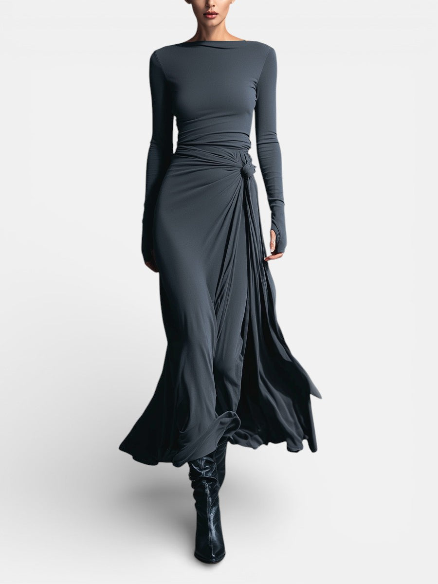 NAIARA ❘ MAXI DRESS WITH SIDE KNOT Sarah’s Austin Avenue
