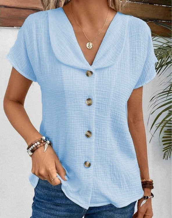 Tova - Relaxed Fit Summer Blouse Sarah’s Austin Avenue