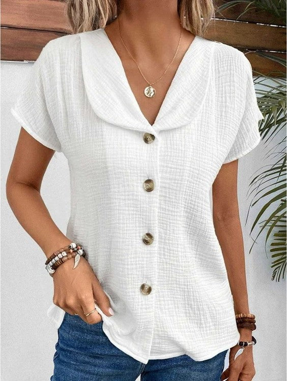Tova - Relaxed Fit Summer Blouse Sarah’s Austin Avenue