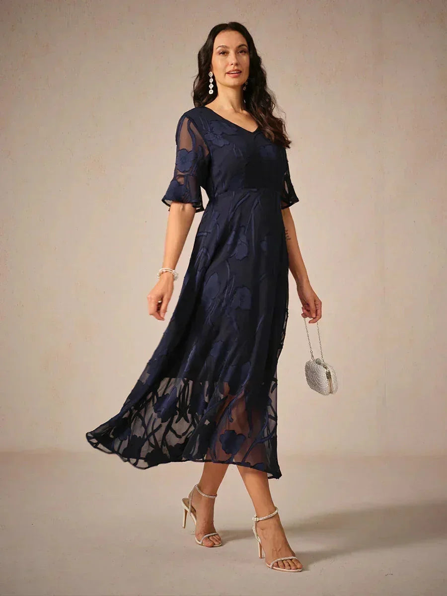 Ruffle Flutter Lace Maxi Dress Sarah’s Austin Avenue