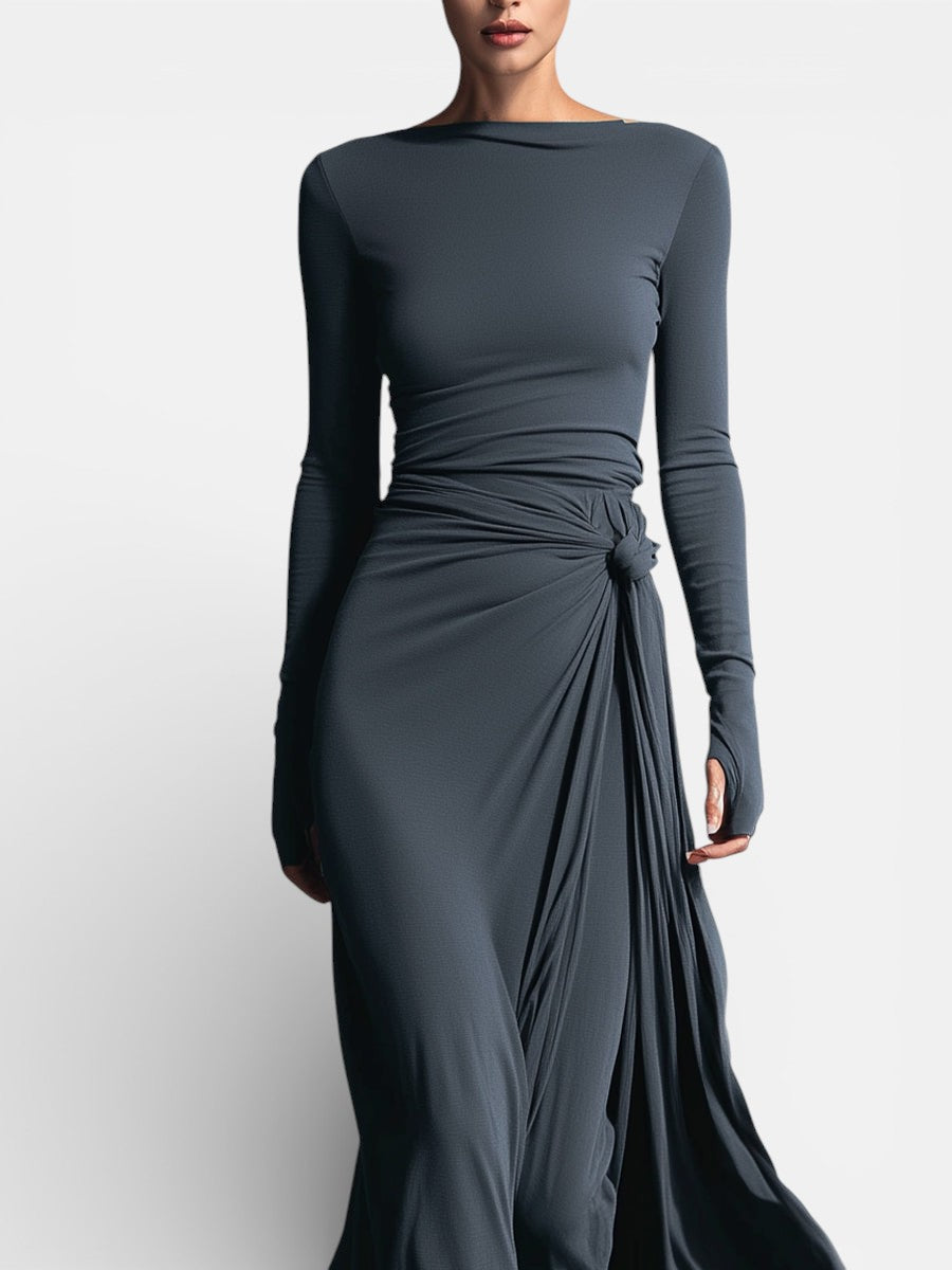 NAIARA ❘ MAXI DRESS WITH SIDE KNOT Sarah’s Austin Avenue