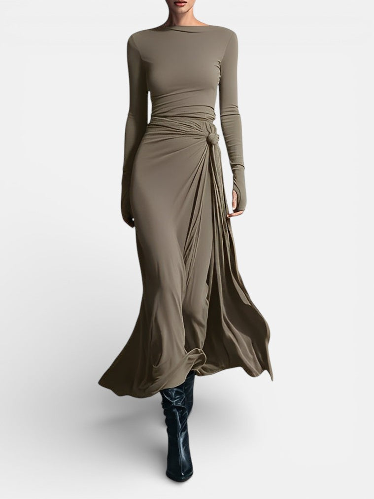 NAIARA ❘ MAXI DRESS WITH SIDE KNOT Sarah’s Austin Avenue